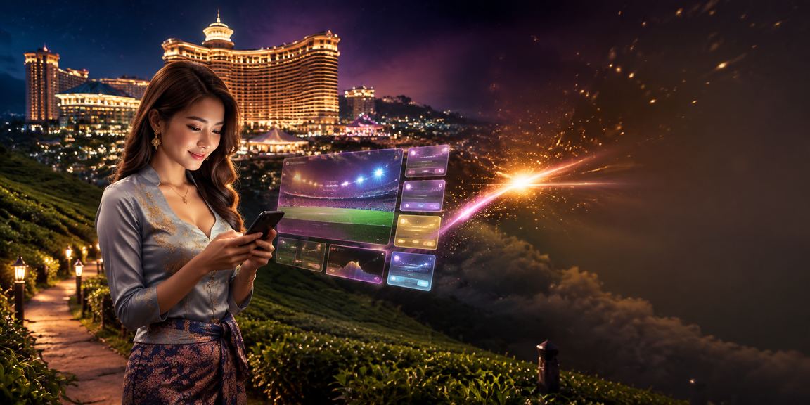 Pemain Malaysia dari Genting Highlands menikmati kasino dalam talian melalui peranti mudah alih