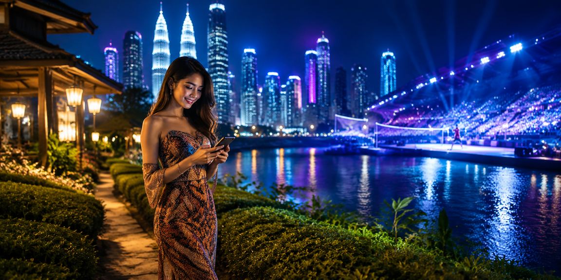 Pemain Kuala Lumpur menikmati permainan kasino mudah alih dengan tema batik